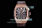 Swiss Replica Hublot Spirit Of Big Bang 45MM Rose Gold Case Grey Chronograph Dial Watch